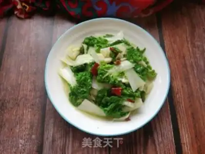 Make Garlic yellow cabbage step 9