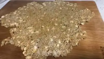 Make Peanut sesame sugar step 5