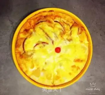 Make A fruit chicken double-packed pizza step 12