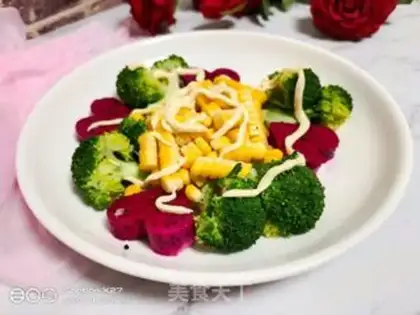 Make Fruits, blue salad step 3