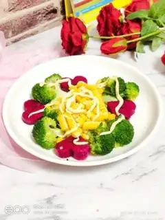 Make Fruits, blue salad step 7