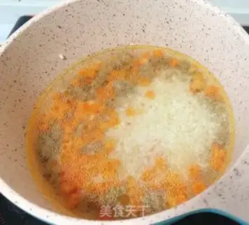 Make Carrot beef congee step 6