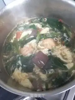 Make Squirty spinach and egg soup step 13
