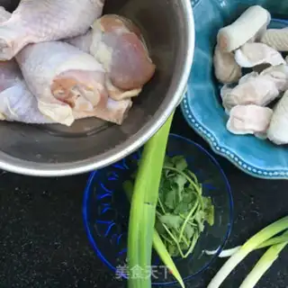 Make Chicken-cooked rice line step 1