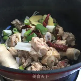 Make Chicken-cooked rice line step 3