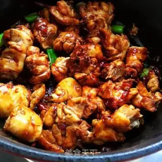 Make Chicken-cooked rice line step 4