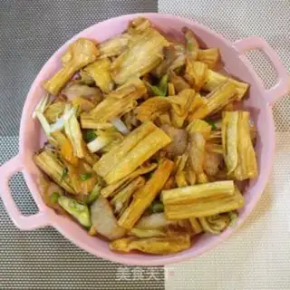 Make Five flowers and rotting bamboo step 9