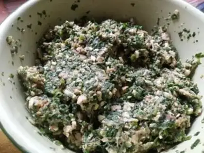 Make Scrambled mushroom dumplings step 5