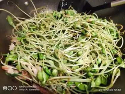 Make Bacon sprouts step 5