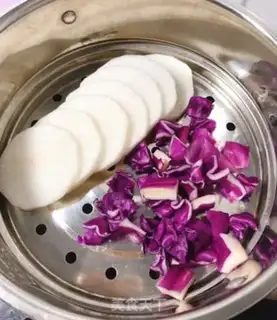 Make ♪ ♪ Purple radish mud ♪ step 3