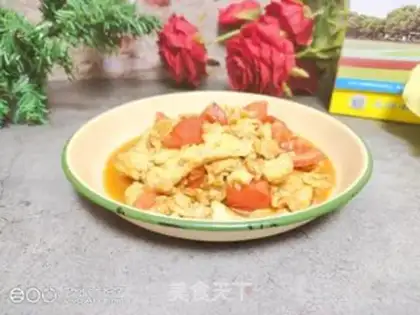 Make Tomato fried eggs step 7