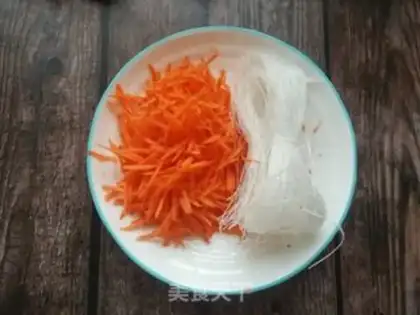 Make Carrot spinach fans step 0