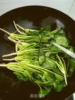 Make Garlic spinach step 2