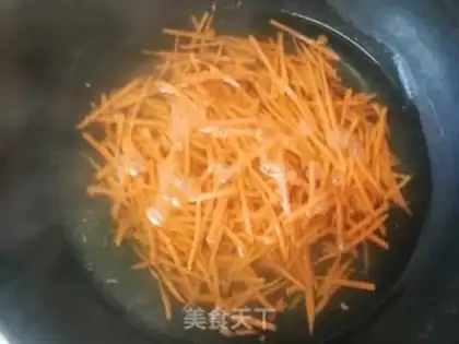 Make Carrot spinach fans step 4