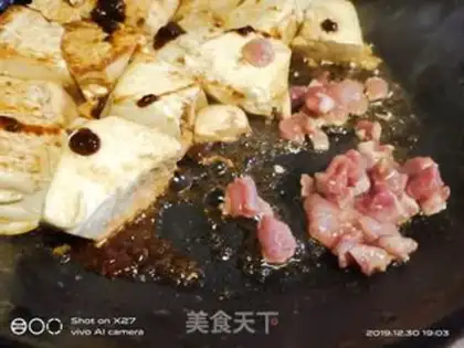 Make Meat bean petals and tofu step 3
