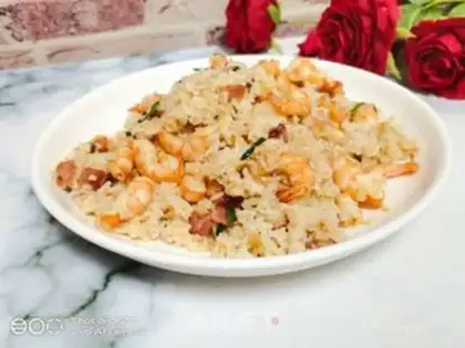 Make Bacon shrimp fried rice step 7