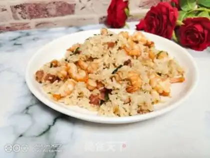 Make Bacon shrimp fried rice step 8
