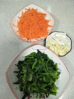 Make Spinach for carrots step 3