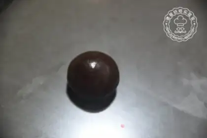 Make Chocolate coconut cranberry mooncake step 6