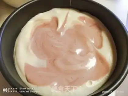 Make Red curvature twirl cake step 9