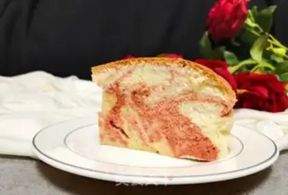Make Red curvature twirl cake step 13