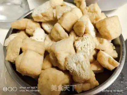 Make Tofu soup step 1