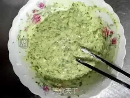 Make Shrimp breakfast cake step 2