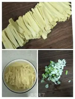 Make Dried tofu fried wheat step 2