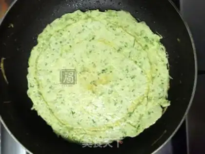 Make Shrimp breakfast cake step 6