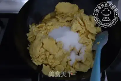Make Green bean cake step 4