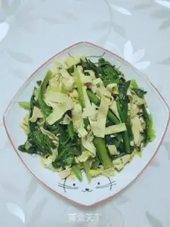 Make Dried tofu fried wheat step 5