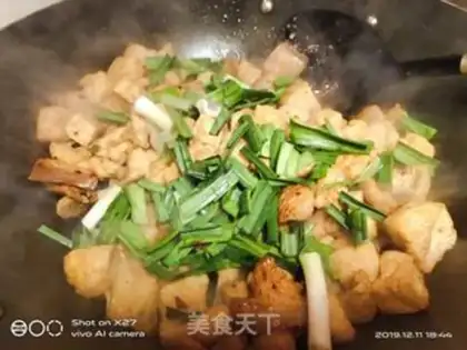 Make The tofu fried the meat step 4