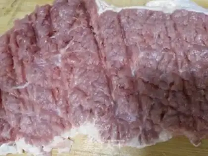 Make Homemade black pepper steak step 1