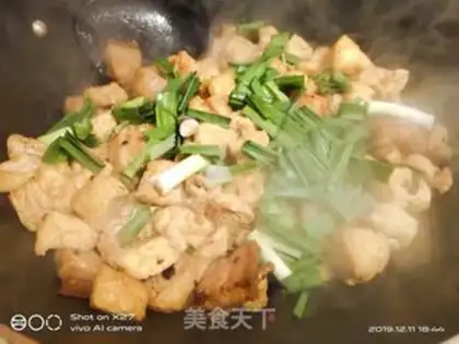 Make The tofu fried the meat step 5