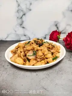 Make The tofu fried the meat step 9