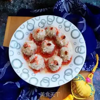 Make Pearl rice balls step 11