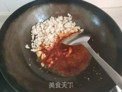 Make Chicken, garlic, tofu step 2