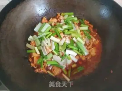 Make Chicken, garlic, tofu step 6
