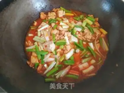 Make Chicken, garlic, tofu step 7