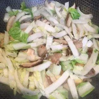 Make Five fragrance mushrooms and cabbage step 5