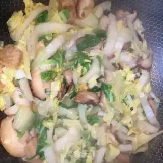 Make Five fragrance mushrooms and cabbage step 7