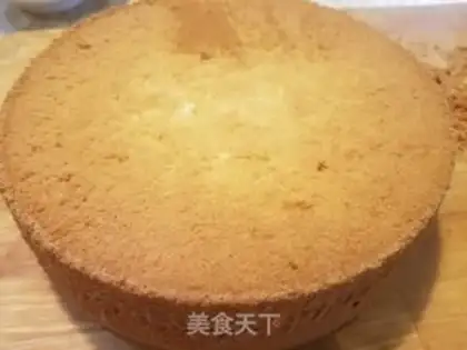 Make Fruit birthday cake step 1