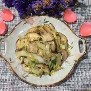 Make Five fragrance mushrooms and cabbage step 9
