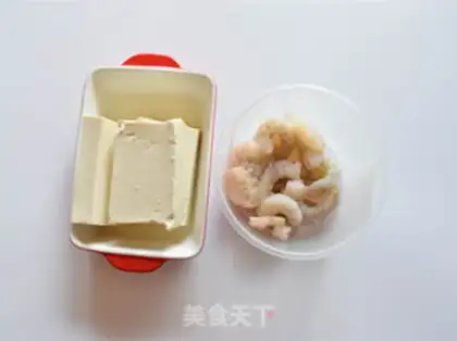 Make Cheese and shrimp tofu step 0