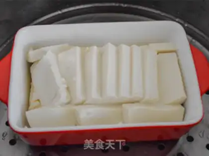 Make Cheese and shrimp tofu step 3