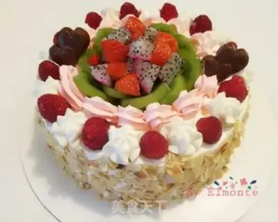 Make Fruit birthday cake step 10