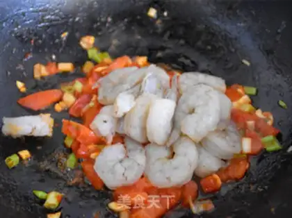 Make Cheese and shrimp tofu step 7
