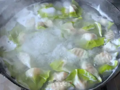 Make Emerald shrimp pork dumplings step 9