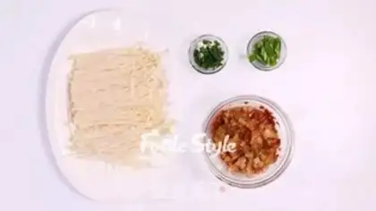 Make Pickle evaporates golden needle mushrooms step 1