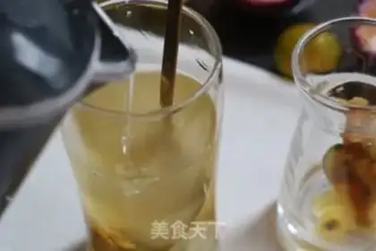 Make A beacon, honey, orange tea step 4